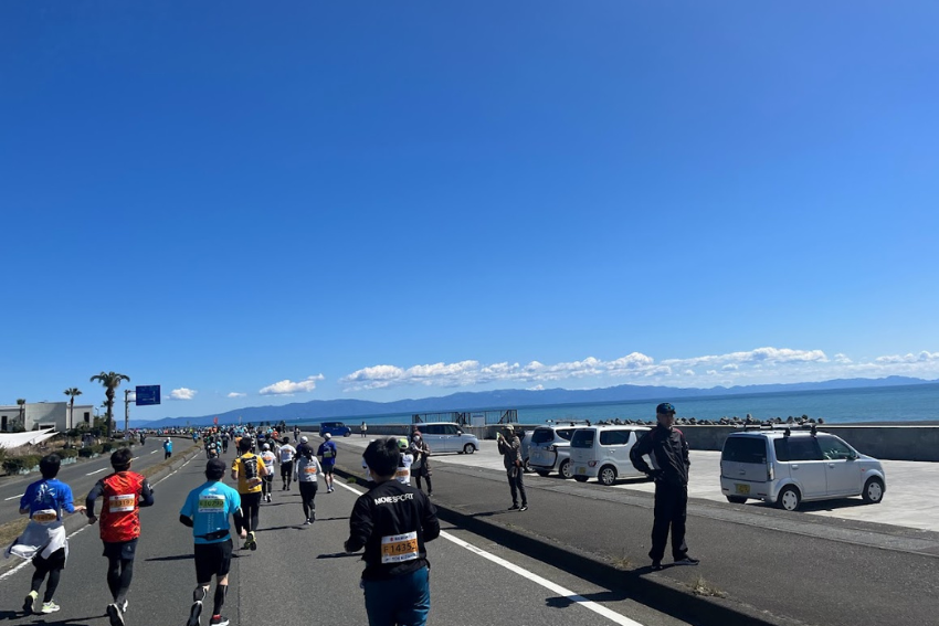 2024静岡マラソン海を見ながら